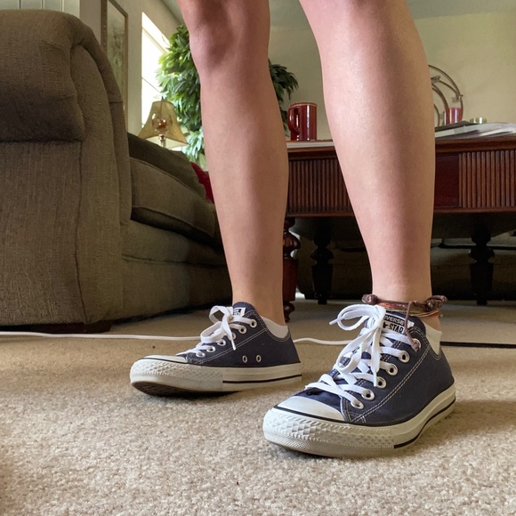 Navy Blue Converse - Picture 6 of 8